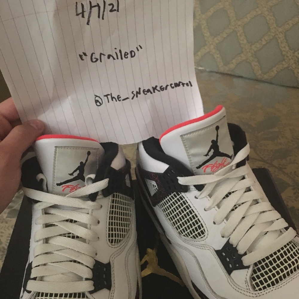 Jordan retro 4 crimson tints size 10.5